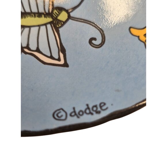 BUGZ by Ursula Dodge Y2K Butterfly Plate 7" Blue Signature Housewares Ceramic - Picture 3 of 8